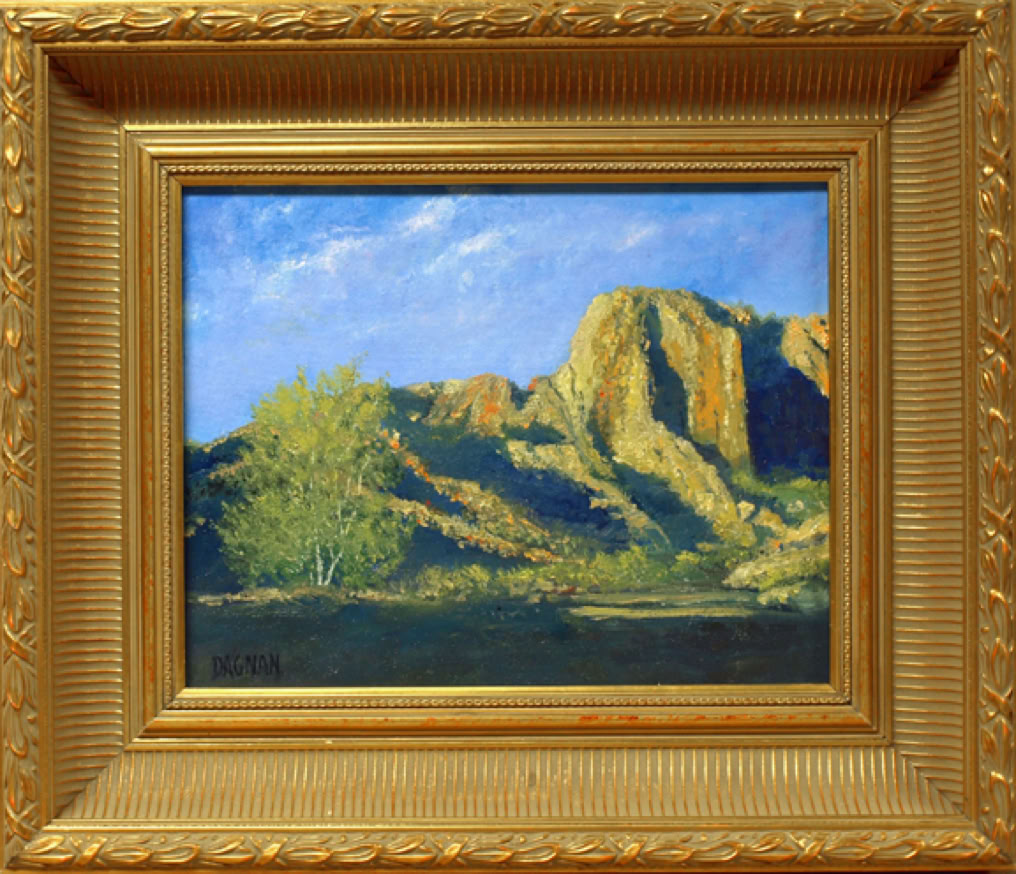 Painting of Kolob Canyon in Utah by Gary Dagnan
