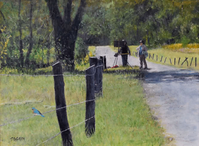 Plein Air painter and viewer