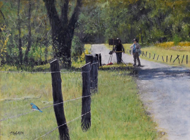 Plein Air painter and viewer