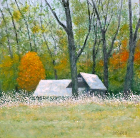 Autumn painting with frost by Gary Dagnan